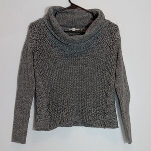 Eileen Fisher 100% Organic Cotton Knit Sweater Wide Turtle-Neck Women's Sz XXS
